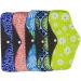 ROSENICE Reusable Bamboo Charcoal Cloth Menstrual Pads 5pcs - Washable & Breathable - 25x18cm - Random Color - Buy Online on GoSupps.com