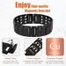 Jeracol 99.99% Solid Copper Magnetic Bracelet for Men | 3X Ultra Strength Magnets (3500 Gauss) | Adjustable Size | Jewelry Gift Box | Black - Buy Online on GoSupps.com