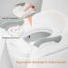 Kylinton Potty Training Seat with Step Stool Ladder - 2 in 1 Foldable Toddler Potty Seat for Boys and Girls - Splash Guard, Anti-Slip Pad - Grey - Buy Online on GoSupps.com