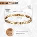 BioMag Heart-Shaped Magnetic Bracelet for Women - Titanium Steel - Strong Magnets - Gold Color - Buy Online on GoSupps.com