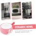 Alipis 2pcs Breakfast Handle Bowl Salad Bowl Kitchen Accessories Ceramic Bowl Cutlery Set Child Household - Buy Online on GoSupps.com