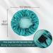 Reversible Silk Satin Bonnet for Sleeping - Large Adjustable Hair Wrap Cap for Women - BlackishGreen - Buy Online on GoSupps.com