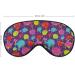 Hand Painted Circles Dot Sleep Mask for Women | Adjustable Eye Shades with Elastic Strap | Comfortable & Stylish Sleeping Cover - Buy Online on GoSupps.com