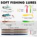TRUSCEND Fishing Lures Kit - 115Pcs Tackle Box for Bass Trout Salmon, Crankbaits, Spinnerbaits, Soft Plastic Worms, Jigs, Hooks - Freshwater & Saltwater Fishing Gear Set - Buy Online on GoSupps.com