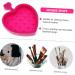 WOFASHPURET Makeup Brush Cleaning Pad brush cleaning Bowl makeup gadgets Brush Cleaning Mat Brush cleaning tool silicone cleaning brush Makeup Brush Cleaner Mat Silica gel portable face brush 12x9cm Rosy - Buy Online on GoSupps.com