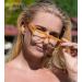 Eyekepper Women's Oversized Reading Glasses - Fashionable Yellow +2.50 Readers for Stylish Vision - Buy Online on GoSupps.com