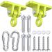 Swing Hangers for Wooden Sets Pack of 2 Heavy Duty Swingset Hardware with Locking Hooks for Porch, Patio, Playground Indoor/Outdoor by Highpro 2 Pack Swing Hangers