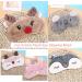  Dioche Cute Sleepping Eyemask Animal Cartoon Style Eye Cover Christmas Deer Snowboard Winter Plush with Blindfold Eyes Sleep Mask Nap Eye Mask for Women (1#) - Buy Online on GoSupps.com