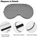 Geometric Zigzag Sleep Mask for Women | Adjustable Eye Shades with Elastic Strap - Comfortable & Stylish Sleep Accessory - Buy Online on GoSupps.com