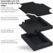 ARTEZA Black Sketch Paper Canvas Pad 5x6.6 Inches 20 Sheets - Acid-Free Heavyweight Paper for Artists - DIY Frame, 246lb/400GSM - Ideal for Dry Media - Buy Online on GoSupps.com