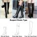 Wisdompro Knee Boot Straps - Adjustable Elastic Belt (1 Pair) with 12 Bonus Adhesive Tape Hook Stickers - Buy Online on GoSupps.com