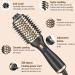 Bizcasa 1200W 4-in-1 Hot Air Brush - Professional Round Brush for Effortless Hairstyles | 3 Temperatures & 2 Wind Strengths | Ions Hair Dryer Black - Buy Online on GoSupps.com