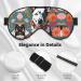 SSIMOO Cattle Dog Floral Print Double-Sided Eye Mask | Soft Light Blocking Sleep Mask for Enhanced Sleep Quality - International Shipping Available - Buy Online on GoSupps.com