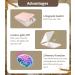 Rechargeable Wheat Straw Compact Mirror with Light - Natural Organic Fiber, 1x/3x Magnifying, Portable Travel Makeup Mirror - Pink - Buy Online on GoSupps.com