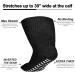 RAXSEG Extra Wide Non-Slip Socks for Swollen Feet - Diabetic & Edema Men's/Women's Black Socks - Buy Online on GoSupps.com