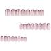 French Tip Press on Nails - Short Square Press On Nails with Nail Tips Red Edge French Nake Pink Cat Eye False Nail Sparkling pink Glossy press on nails Acrylic False Nails Cute Artificial Nails - Buy Online on GoSupps.com