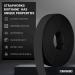Strapworks BioThane Beta Series Coated Webbing 1 x 5 Yards - Black | Durable and Waterproof - Buy Online on GoSupps.com