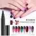 DOACT Color Changing Nail Polish Pen Temperature Change Gel Polish Sensitive Rotatable 5ml Easy To Use for DIY Nail Art (G115)01+03+05+07)) - Buy Online on GoSupps.com