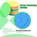 10 Natural Cellulose Face Washing Sponges | Oval Facial Cleaning Sponges for Spa & Makeup Removal | 5 Colors - International Shipping - Buy Online on GoSupps.com