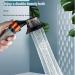 Switch Control Shower Head - Water Saving Soft Spray with Mineral Stone Beads - Orange - Buy Online on GoSupps.com