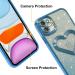 JONLONHA iPhone 11 Glittering Transparent Protective Cover | Luxurious Heart Pattern Shockproof & Scratch-Resistant TPU Case for Women | Full Camera Protection for 6.1 Blue iPhone 11 - Buy Online on GoSupps.com