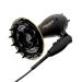 Curlsmith - Defrizzion Travel Hair Dryer with Large Diffuser for Curly Hair Reduce Frizz 3 Speeds 3 Heat Settings Infared Ceramic Heat for Fast Drying