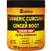 6 in 1 Turmeric Curcumin + Ginger Capsules 95% Curcuminoids Equivalent to 13050mg with Ginger Garlic Bulb Bromelain Moringa Black Pepper Joint Inflammatory & Absorption Support