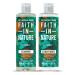 Faith In Nature Natural Coconut Shampoo and Conditioner Set Hydrating Vegan & Cruelty Free No SLS or Parabens For Normal to Dry Hair 2 x 400ml Pack