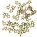 Resumart Youkwer 100Pcs 10mm x13mm Alloy Stars Christmas Charms Pendants for DIY Crafting and Bracelet and Necklace Jewelry Making (Star 01(Antique Bronze))