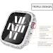 Fullife 6-Pack Crystal Diamond Bling Cases for Apple Watch 40mm | Protective Bumper with Tempered Glass Protector | Compatible with iWatch Series 6/5/4/SE | 6 Colors (Silver/RoseGold/Pink/Black/Iridescent/Clear) - Buy Online on GoSupps.com