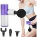 Deep Tissue Muscle Massager Gun with 4 Heads | Noise Suppression - Purple | Effective Pain Relief & Recovery - Buy Online on GoSupps.com