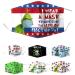 YOUNING OUTDOOR MUNITH CONTACTION Men's mouth protection 3D Funny mouth and nose protection with motif washable reusable dustproof bandana neckerchief multifunction cloth Face cover (C-7PCs)