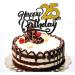 Happy 25th Birthday Cake Topper 25th Birthday Decorations for Her Happy Birthday Cake Topper Decoration 25th Birthday Cake Topper Birthday Cake Toppers 25th Birthday Theme Party Supplies - Buy Online on GoSupps.com