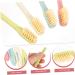 KOMBIUDA Manual Toothbrush Set - 4 Soft Plastic Brushes for Adults & Travel Includes Tongue Brush - Optimal Oral Care - Buy Online on GoSupps.com