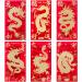 Puco 6 Pieces Chinese New Year Red Envelopes Dragon Year Hongbao Spring Festival Money Bags Spring Festival Red Envelopes Red Envelope 17x9cm D - Buy Online on GoSupps.com