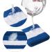 Facath Striped Welding Tape Set | Sport Headband & Terry Bracelet Set for Basketball - Blue & White - Buy Online on GoSupps.com