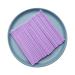 Ruwado 100 Pcs Applicator Brushes Micro Disposable Bendable Dental Clean Brush for Eyelash Extensions Mascara Make Up Oral Eyebrows Eyeliner Personal Care Micro Swabs (Puple - Small)