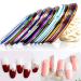 Jinxuny 30 rolls 1 mm nail art striping tape line striping tape line nail tape roll glue sticker sticker decoration manicure manicure tool for art adhesive tape roller dispenser