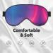 Buy SSIMOO Abstract Geometric Soft Sleep Eye Mask | Female Breathable Eye Patch for Travel & Relaxation - Black - Buy Online on GoSupps.com