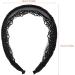 Minkissy Black Lace Hair Hoop Broadside Lace Headband Wide Hair Hoop Floral Lace Headband Gothic Lace Headband for Women Girls (Black) - Buy Online on GoSupps.com
