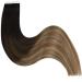 Ugeat Real Hair Extensions Tape - Brown to Medium Brown Ombre Tape-In Extensions | 20 Pieces 45cm 50g #2/6/12 & #2/6/10 - Buy Online on GoSupps.com