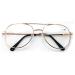 V.W.E. Classic Metal Reading Glasses - Spring Hinge Tear Drop Reader Gold 2.0 x