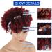 Short Curly Headband Wig for Black Women | Red Head Wrap Afro Kinky Curly Wig | Ombre Burgundy Synthetic Hair Wig with Scarf - Buy Online on GoSupps.com