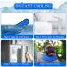 2pcs Large Dog Cooling Bandana Set - Breathable Pet Ice Scarf for Summer - Chill Out Neck Wrap Vest for Dogs & Cats (Neck Girth 16-22 inch) - Buy Online on GoSupps.com