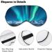 Aurora Sleep Mask Eye Cover - Adjustable Strap, Blocks Light - Men Women Sleep Blindfold for Night, Travel, Nap - Buy Online on GoSupps.com