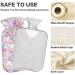 Naanle Unicorn Ice Cream Heat Bottle - 1L Transparent Hot Water Bottle for Pain Relief & Therapy | Ideal Bed Hand & Feet Warmer - Buy Online on GoSupps.com