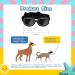 Shop Stylish Dog Sunglasses - UV Protecting Shades for Small Dogs & Pets (Yellow) - Buy Online on GoSupps.com