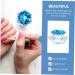 Ipetboom Clear Nail Polish 1pc Nail Art Crystal Cup Crystal Art Glass Optional Nail Polish Transparent Nail Polish 7.5x6cm Blue - Buy Online on GoSupps.com