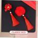 DOITOOL 3 Pairs Tassel Hair Ball Hair Clip Chinese New Year Hairpins Kids Hair Clips for Girls Chinese Girl Hair Accessories Decorate Modeling Artificial Fur Girl Child Red - Buy Online on GoSupps.com