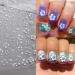6 Sheets Hibiscus Flower Nail Stickers - Elegant Floral Nail Decals for Spring | Tropical Leaf & French Tip Designs - Buy Online on GoSupps.com